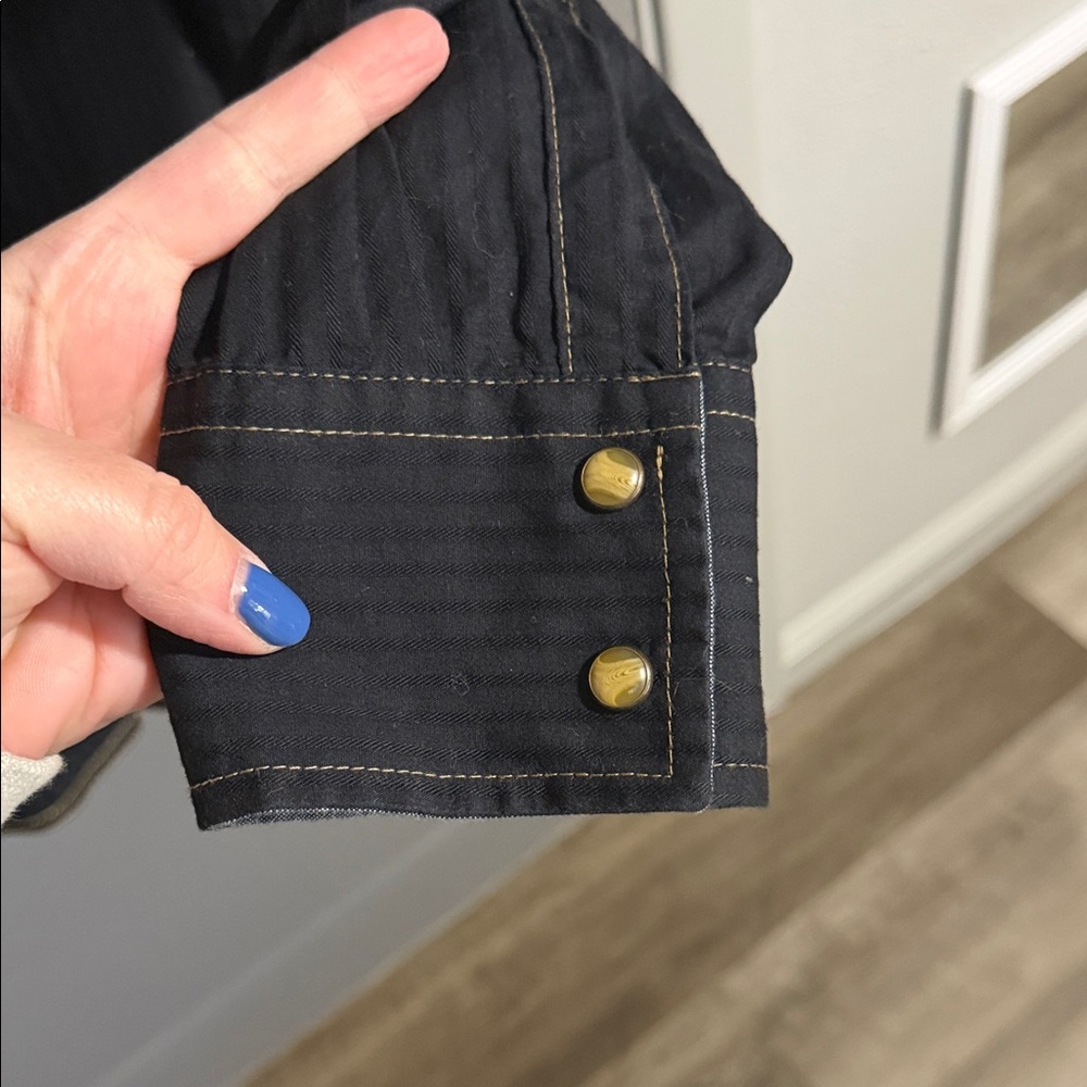 Wrangler Black Western Snap Shirt - Picture 4 of 5